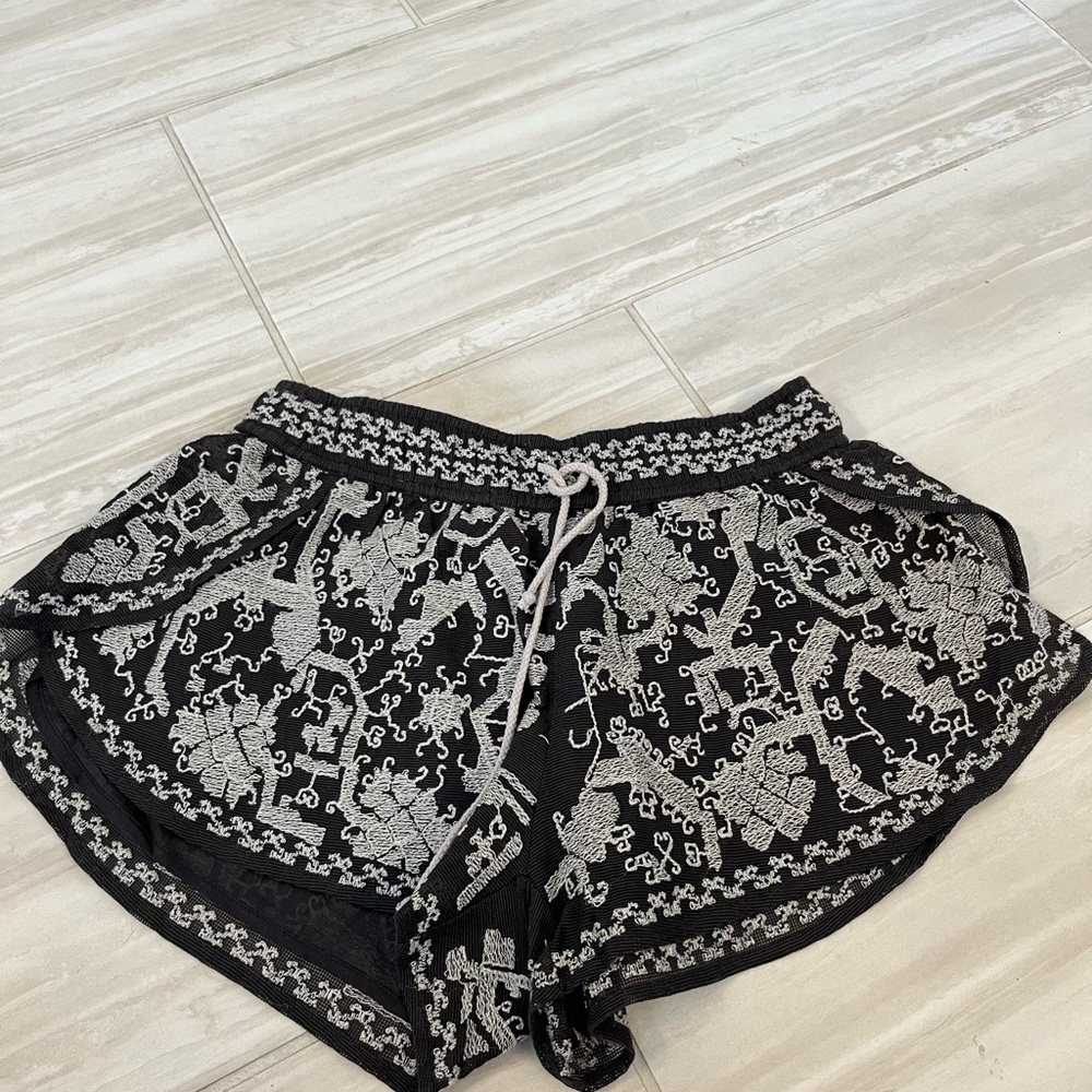 Ecote Embroidered Shorts